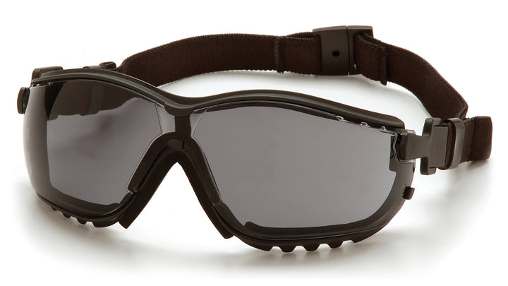 Pyramex Safety - V2G - Black Frame/Gray Anti-Fog Lens - Anti-Fog Lens