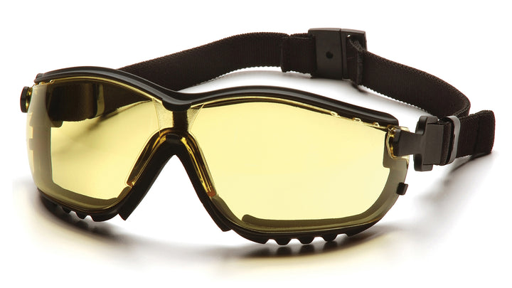 Pyramex Safety - V2G - Black Frame/Amber Anti-Fog Lens - Anti-Fog Lens