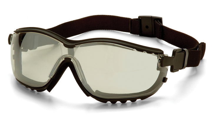 Pyramex Safety - V2G - Black Frame/Indoor/Outdoor Mirror Anti-Fog Lens - Mirror Lens