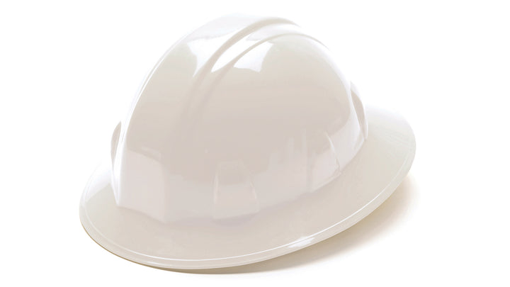 Pyramex Safety - SL Series Full Brim Hard Hat - White-Full Brim 4 Pt Ratchet Suspension - Hard Hats