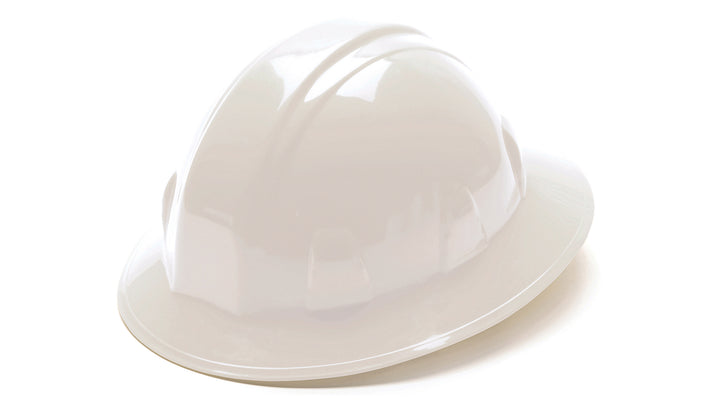 Pyramex Safety - SL Series Full Brim Hard Hat - White-Full Brim 6 Pt Ratchet Suspension - Hard Hats