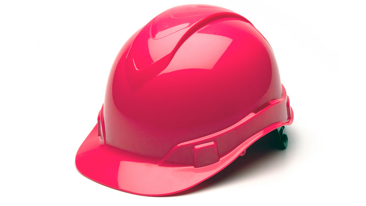 Pyramex Safety - Ridgeline Hard Hat - Hi vis Pink-Ridgeline Cap Style 4 Pt Ratchet Suspension - Hard Hats