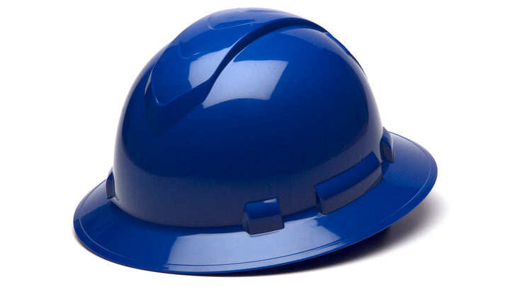 Pyramex Safety - Ridgeline full brim 6 point ratchet suspension blue - Hard Hats