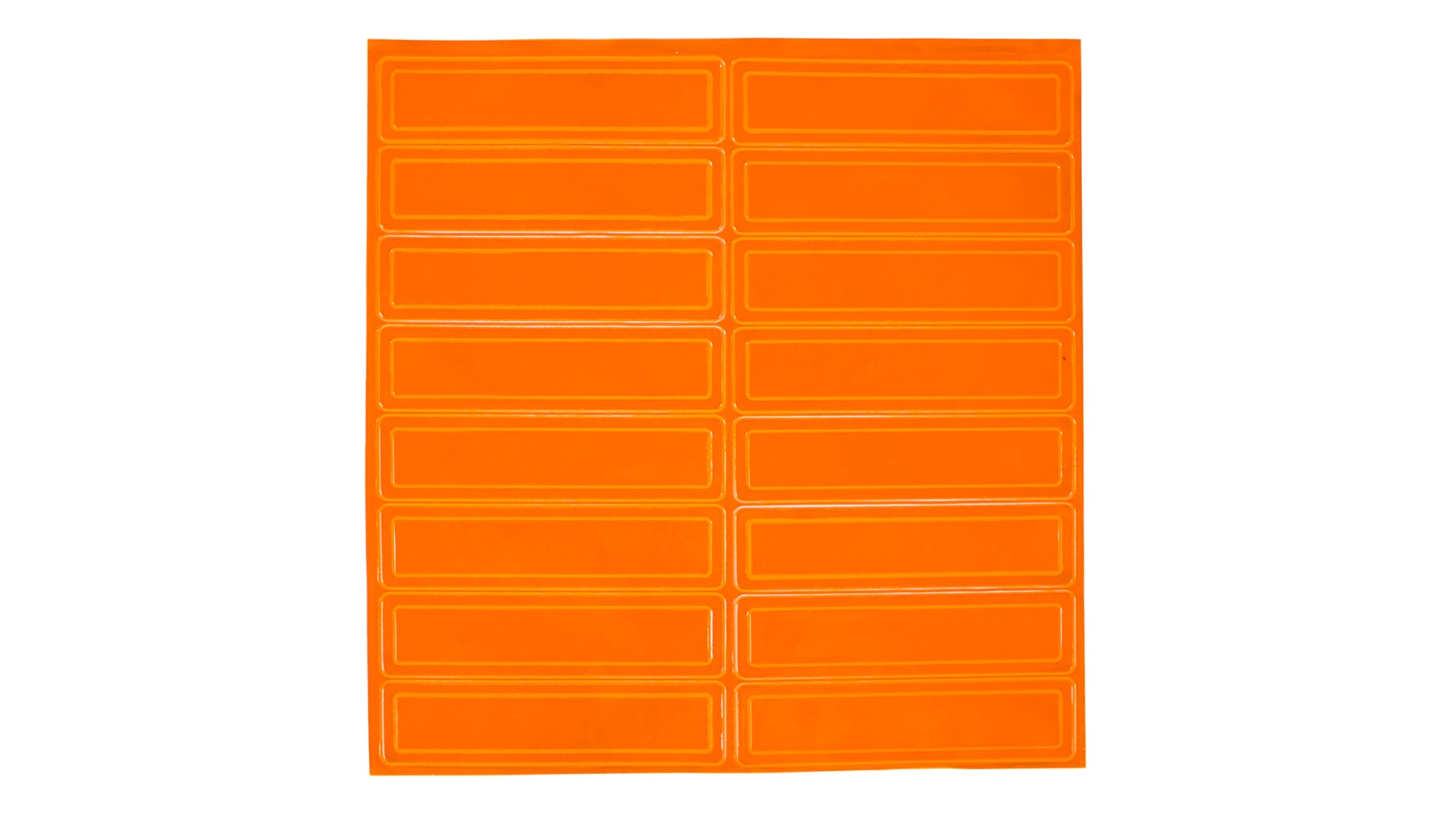 Retroflective Rectangle ShineStrips™ Hard Hat Decals Signs, SKU: HH-0176