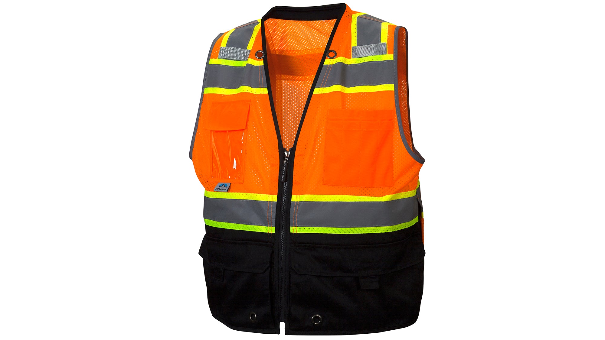 Type R - Class 2 Hi-Vis Lime Safety Vest with Black Bottom – Pyramex