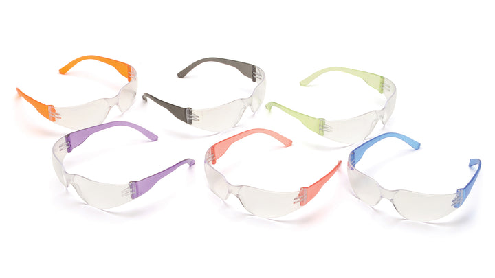 Pyramex Safety - Intruder - Multi Color Frames/Clear-Hardcoated Lens - Clear Lens