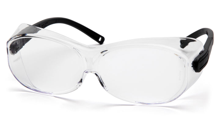 Pyramex Safety - OTS XL - Black Temples/Clear Lens - Clear Lens