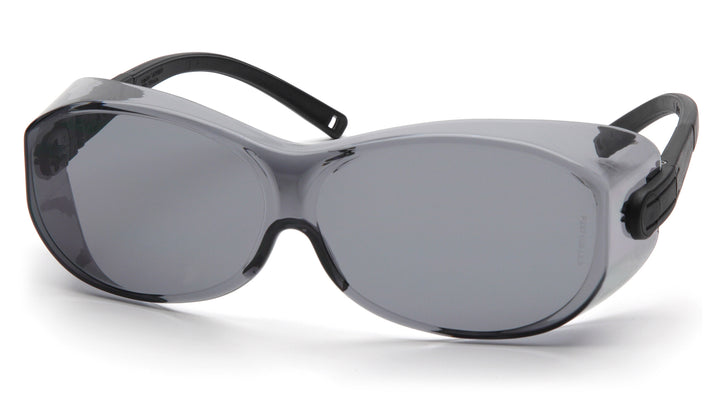 Pyramex Safety - OTS XL - Black Temples Gray Lens - Tinted Lens