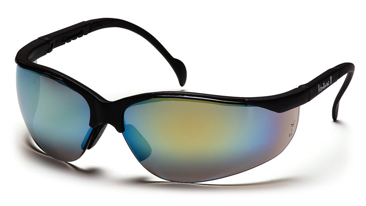 Pyramex Safety - Venture II - Black Frame/Gold Mirror Lens - Mirror Lens