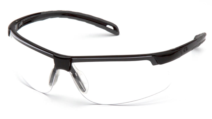 Pyramex Safety - Ever-Lite - Black Frame/Clear Lens - Clear Lens