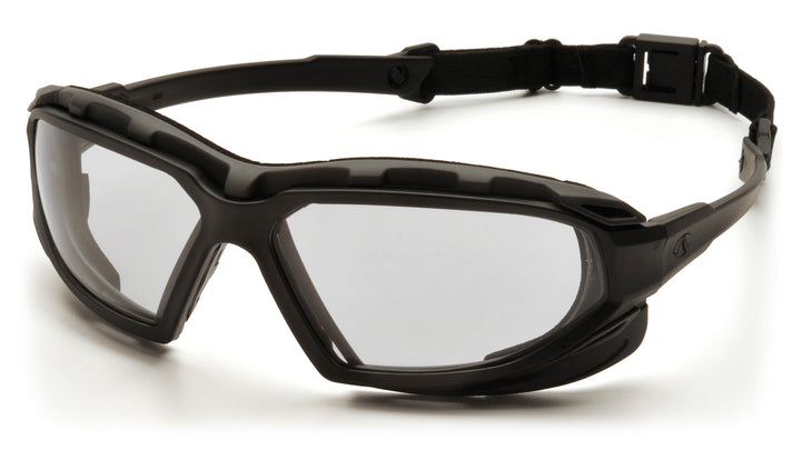 Pyramex Safety - Highlander Plus - Black-Gray Frame/Clear Anti-Fog Lens - Anti-Fog Lens