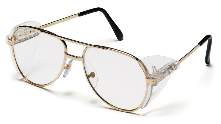 Pyramex Safety - Pathfinder - Gold Metal Frame/Clear Lens - Clear Lens