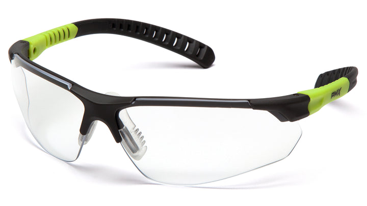 Pyramex Safety - Sitecore - Gray and Lime/Clear Lens - Clear Lens