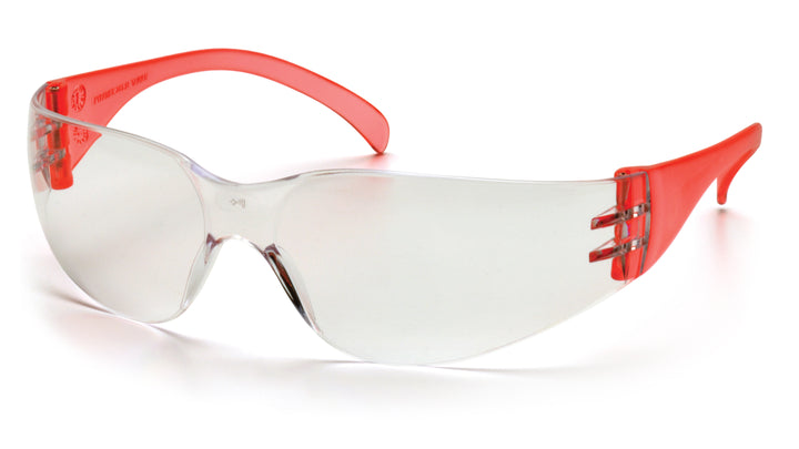 Pyramex Safety - Intruder - Red Temples/Clear-Hardcoated Lens - Clear Lens